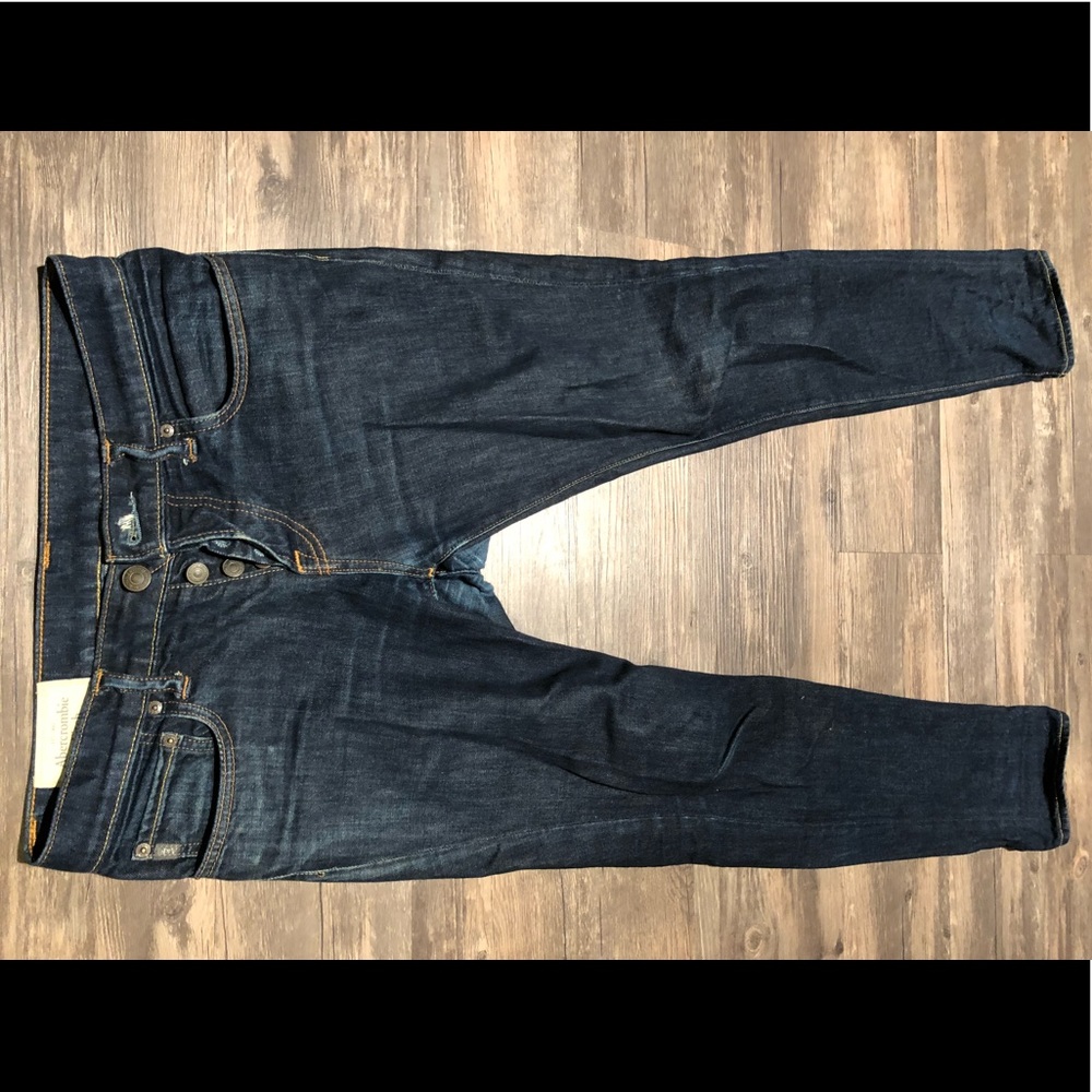 Abercrombie & Fitch Super Skinny Dark Navy Jeans